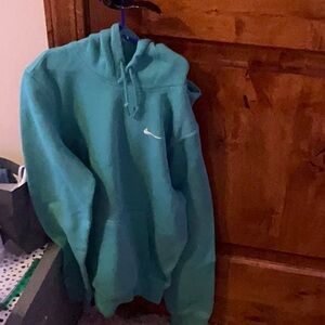 Nike Teal Hoodie with White Logo